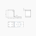 Équerre de fixation sur plancher – Image 3